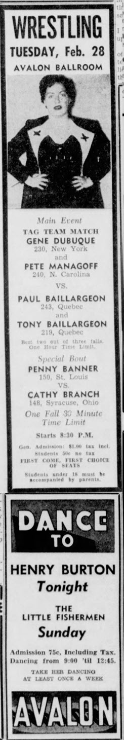 Avalon Ballroom at Barron Lake - FEB 1956 ARTICLE
